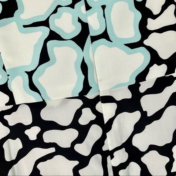 ANNIE GRIFFIN MAMIE GIRAFFE PRINT SILK SLEEVELESS FIT AND FLARE DRESS - Picture 9 of 12